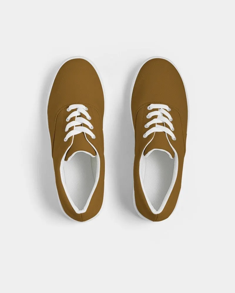Medium Dark Orange Women's Canvas Sneakers | Women's | Medium Dark Pure Orange | C0M50Y100K60
