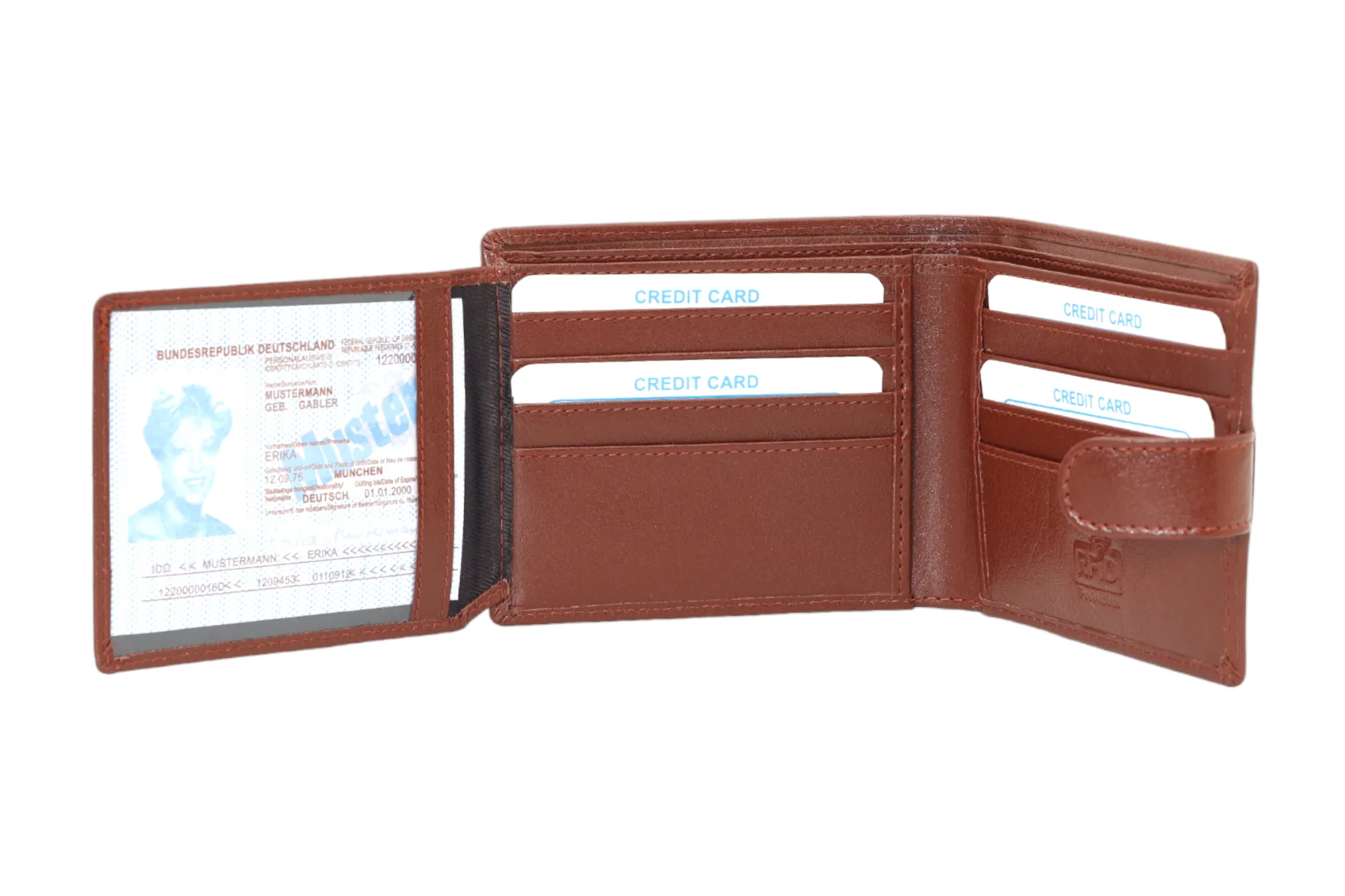 MENS LEATHER RFID WALLET 58306