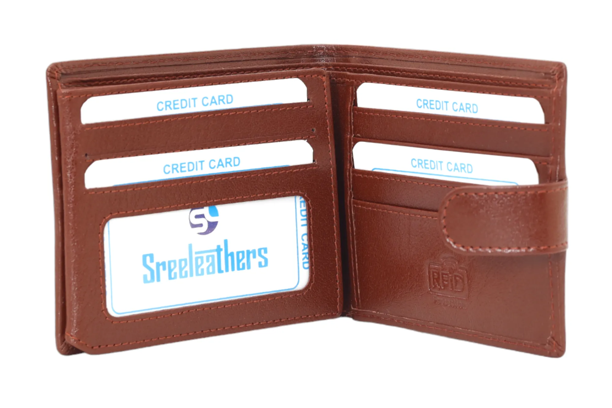 MENS LEATHER RFID WALLET 58306
