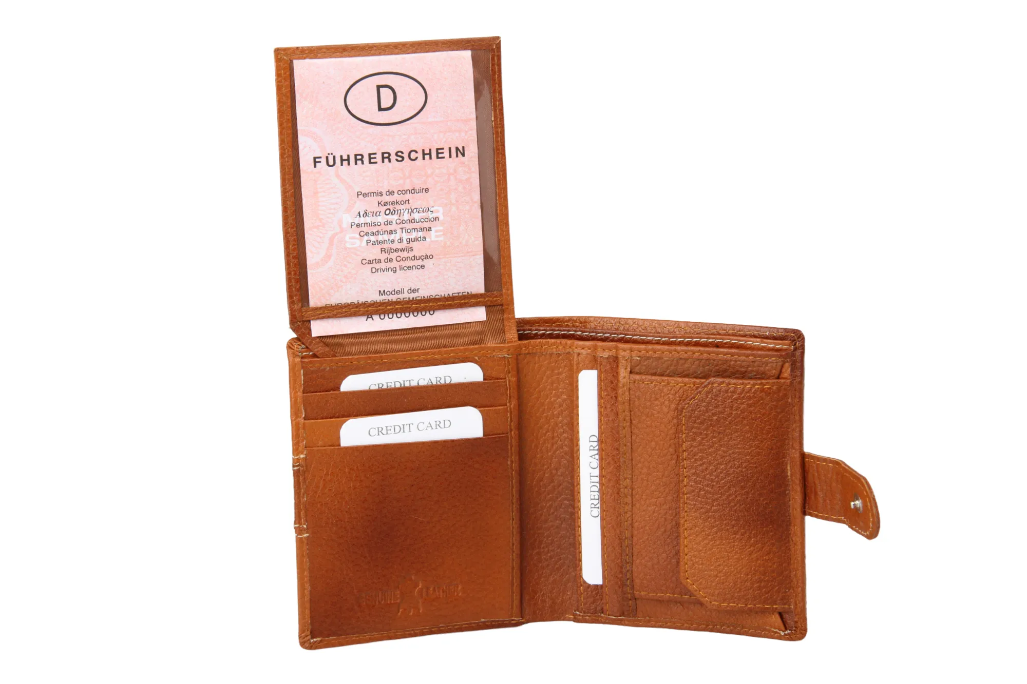 Mens Leather Wallet 92999 (TAN)