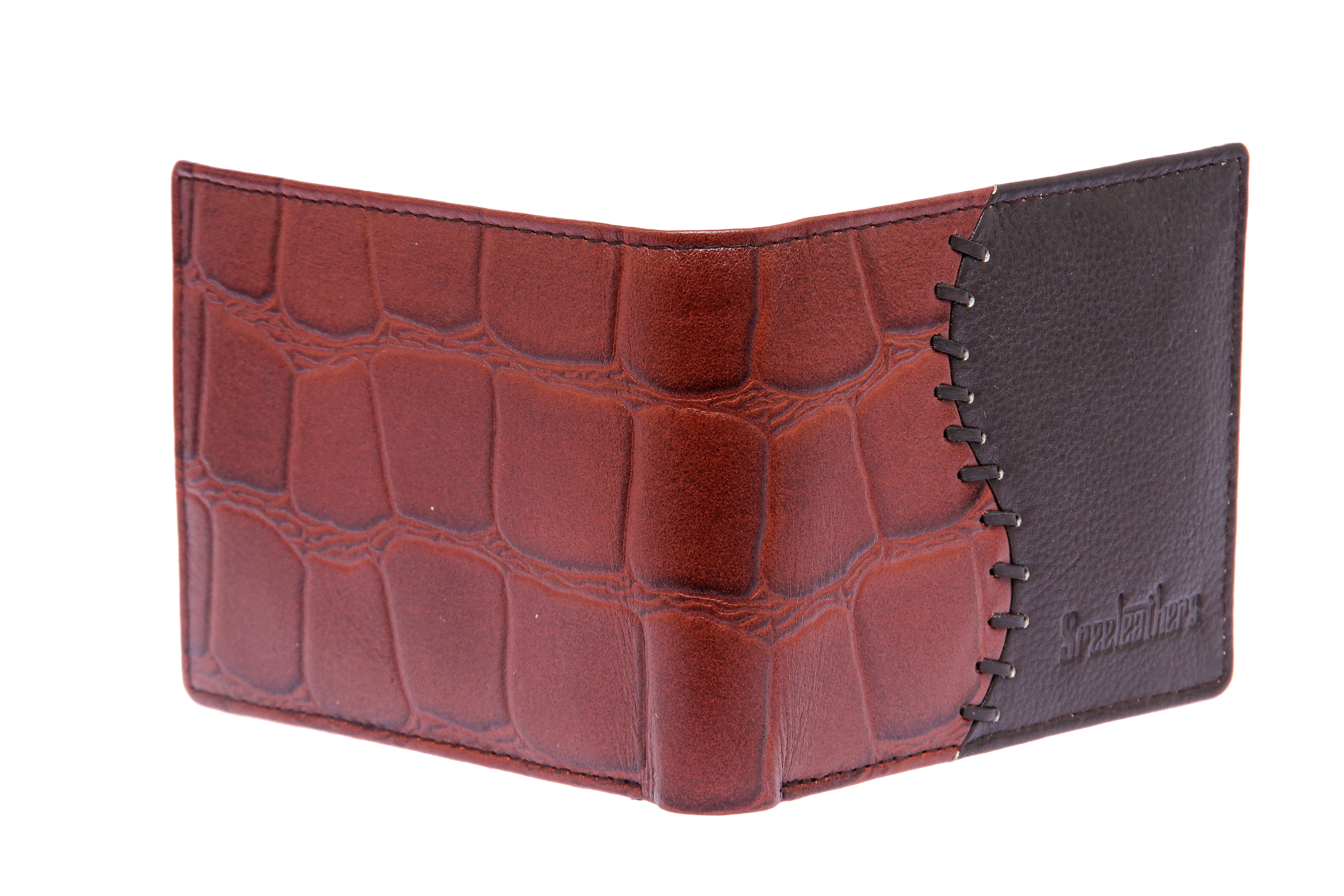 MENS LEATHER WALLET (RFID) 92921 (BROWN)