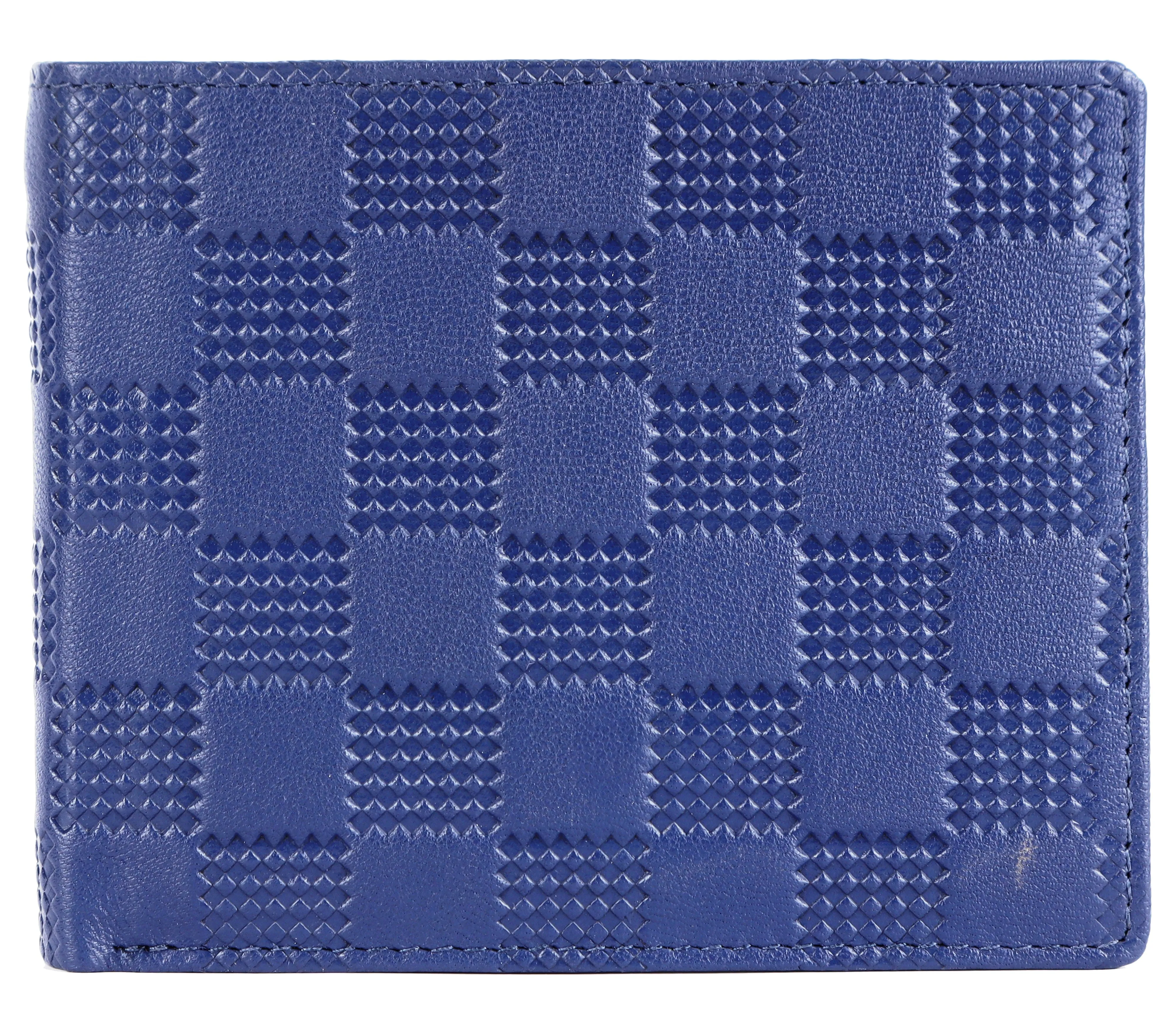 MENS LEATHER WALLET (RFID) 93702 (BLUE)