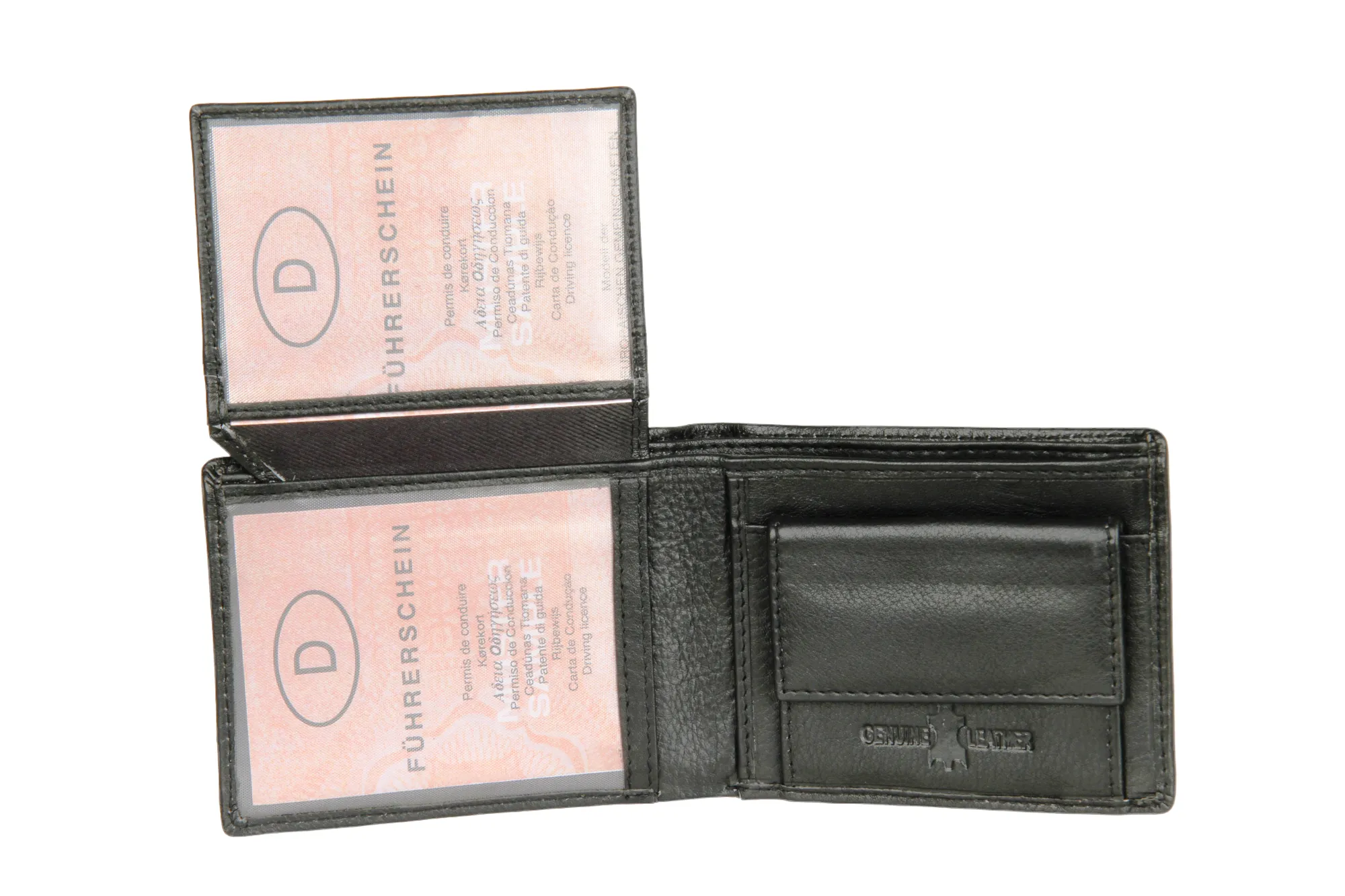 Mens leather wallet with zodiac sign 92983 (Cancer)