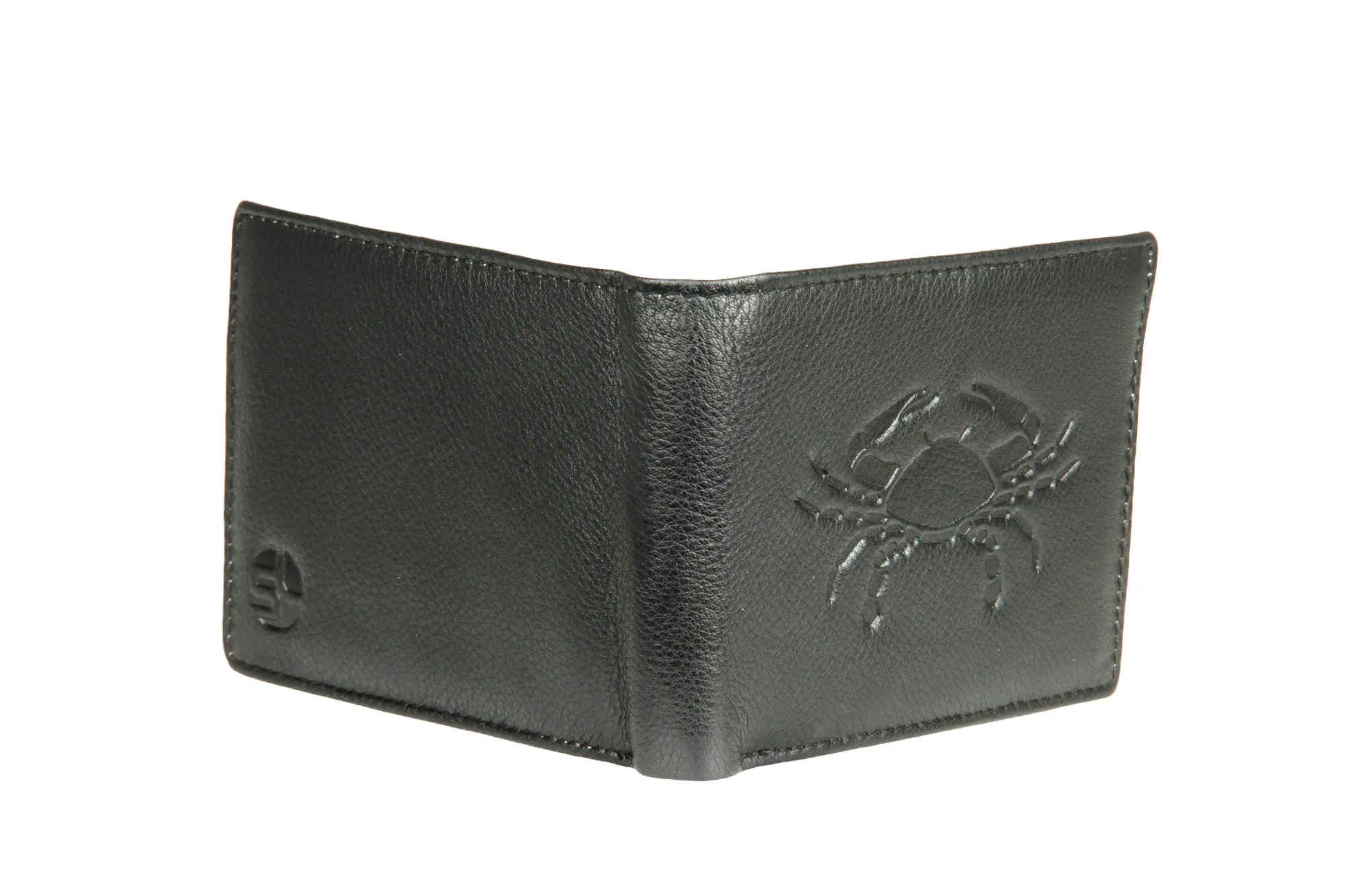 Mens leather wallet with zodiac sign 92983 (Cancer)