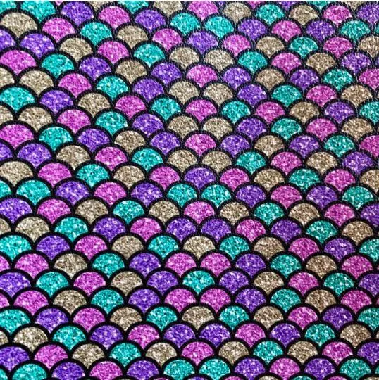 Mermaid Scales Printed Vinyl