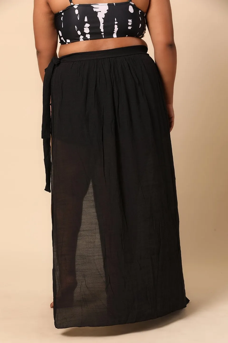 Midnight Breeze Black Sarong