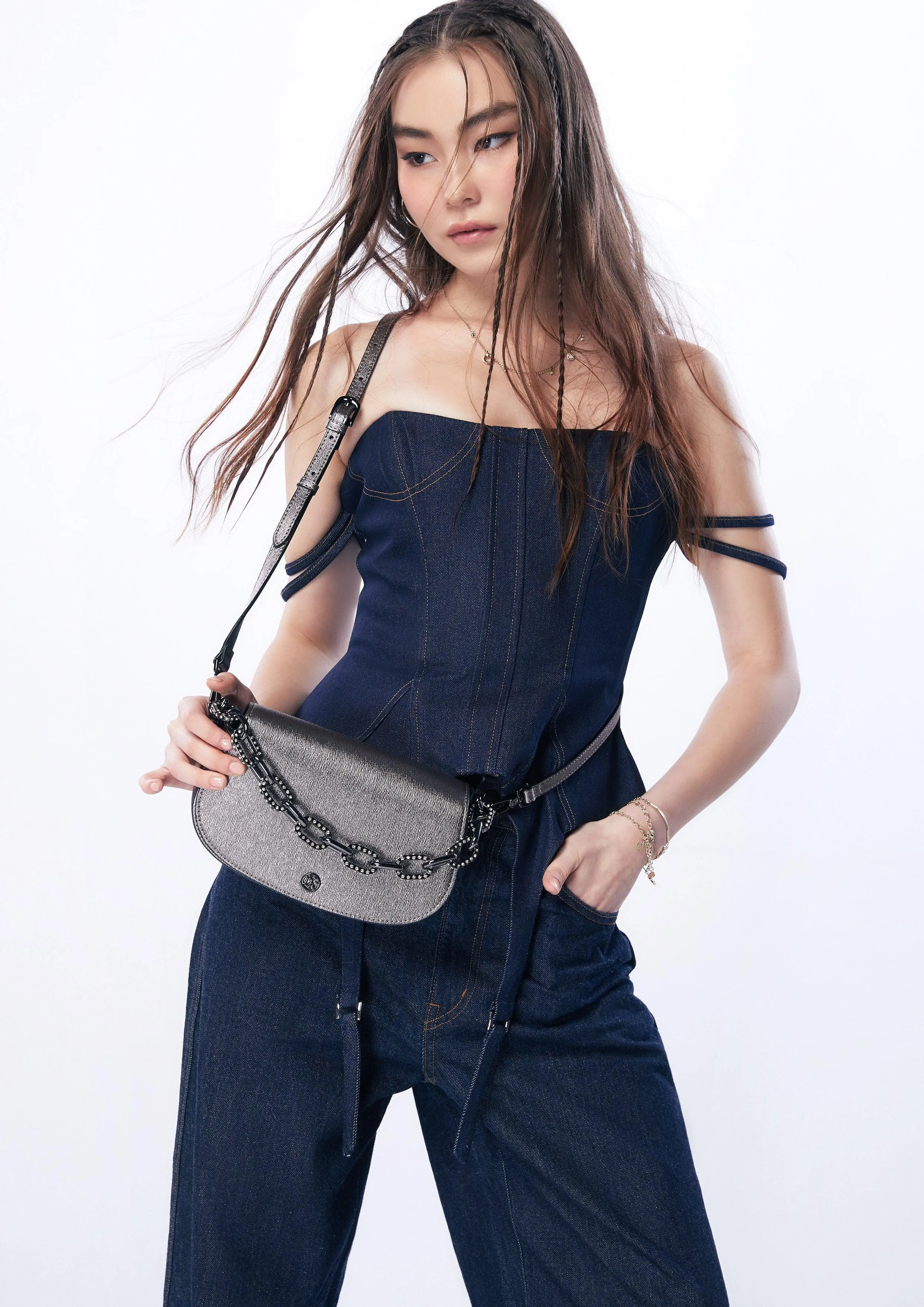 Minnie Clutch M Grey