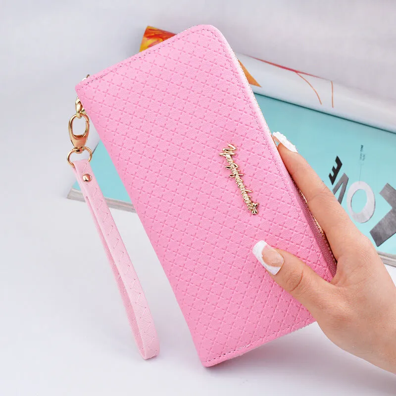 New pure color lady wristband handbag