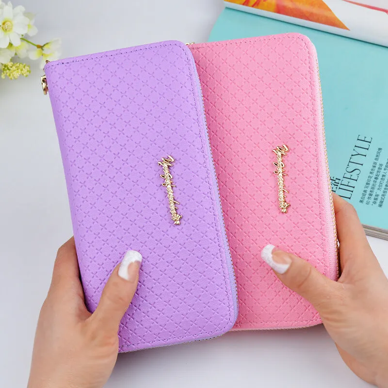 New pure color lady wristband handbag