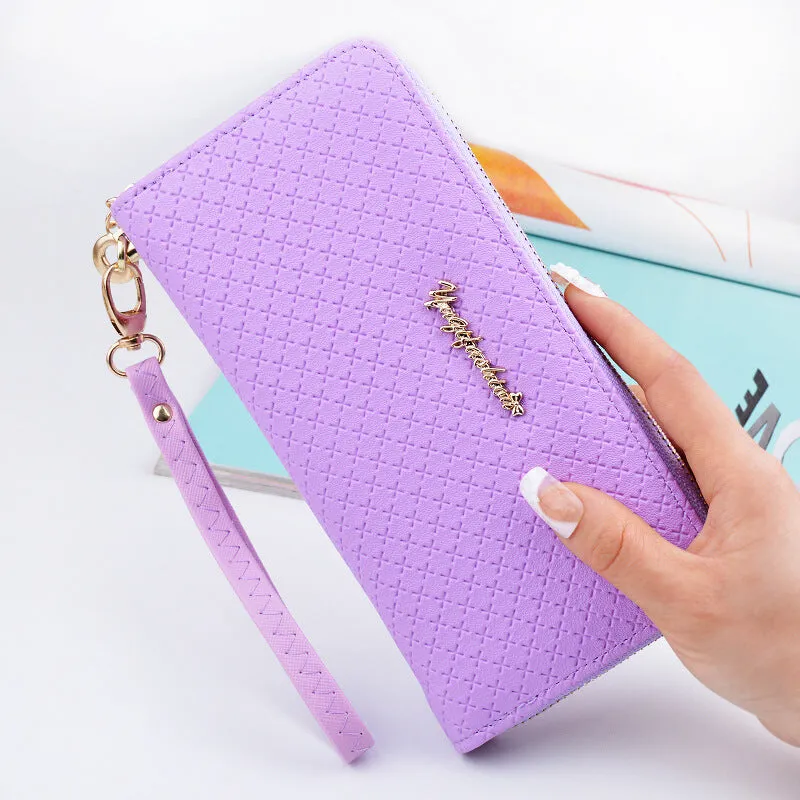 New pure color lady wristband handbag