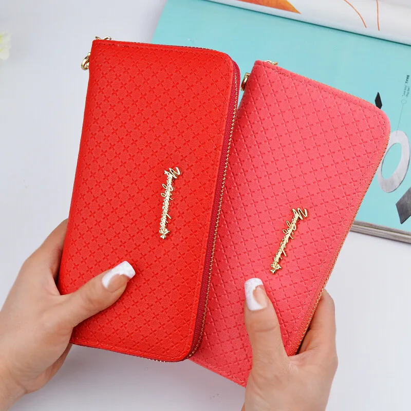 New pure color lady wristband handbag