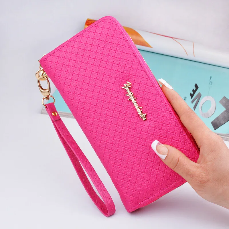 New pure color lady wristband handbag