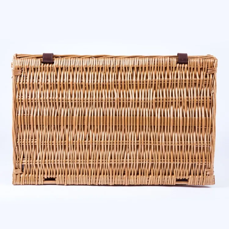 Newbury Picnic Basket, Navy and Maroon Plaid