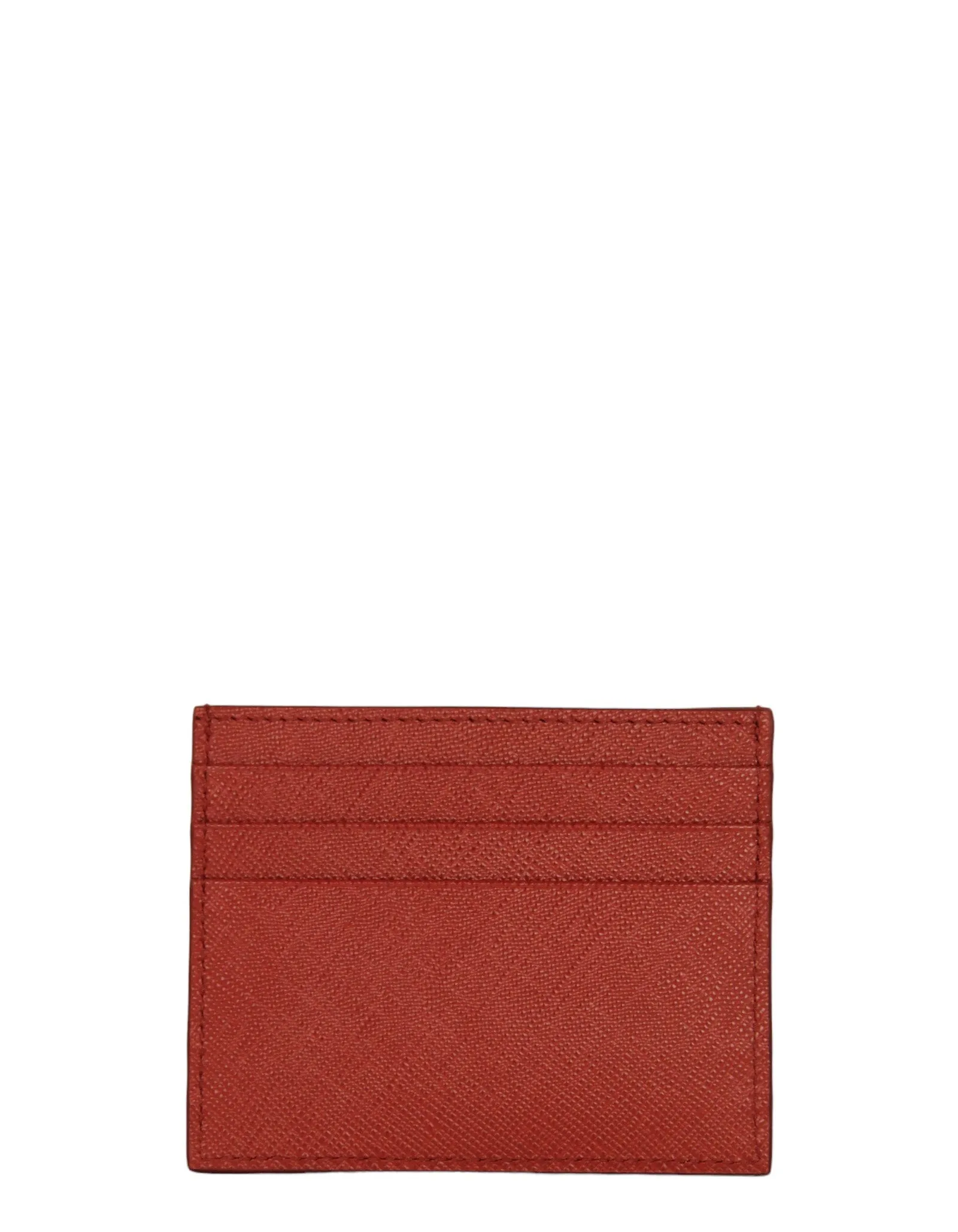 Prada Fiery Red Saffiano Leather Card Holder