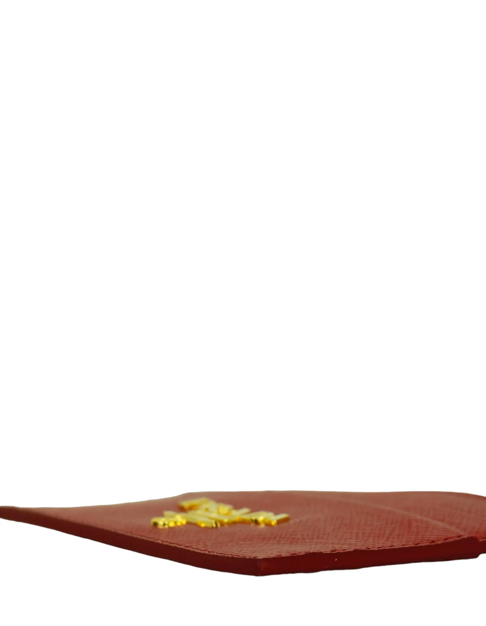 Prada Fiery Red Saffiano Leather Card Holder