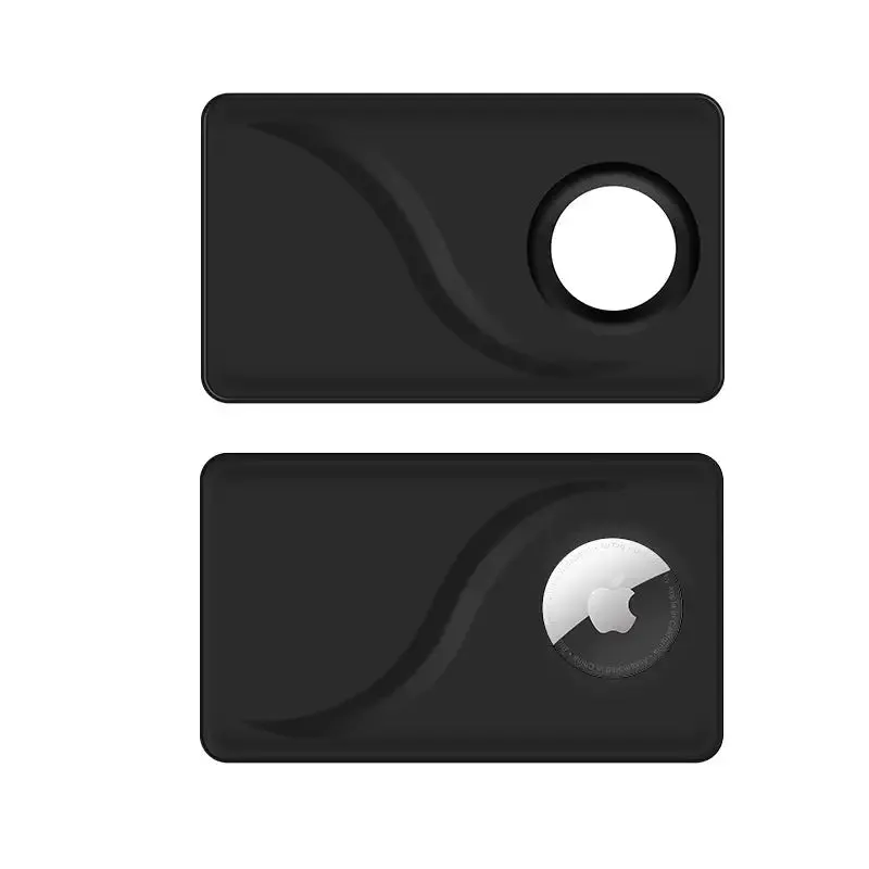 Protective Sleeve Wallet for AirTag - Stylish Black Card Case