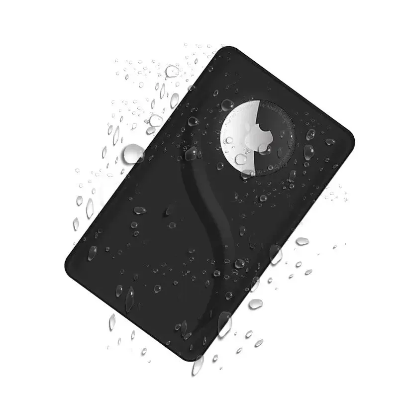 Protective Sleeve Wallet for AirTag - Stylish Black Card Case