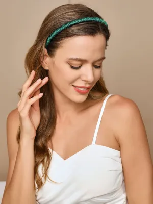 Pure Silk Solid Color Vintage Headband
