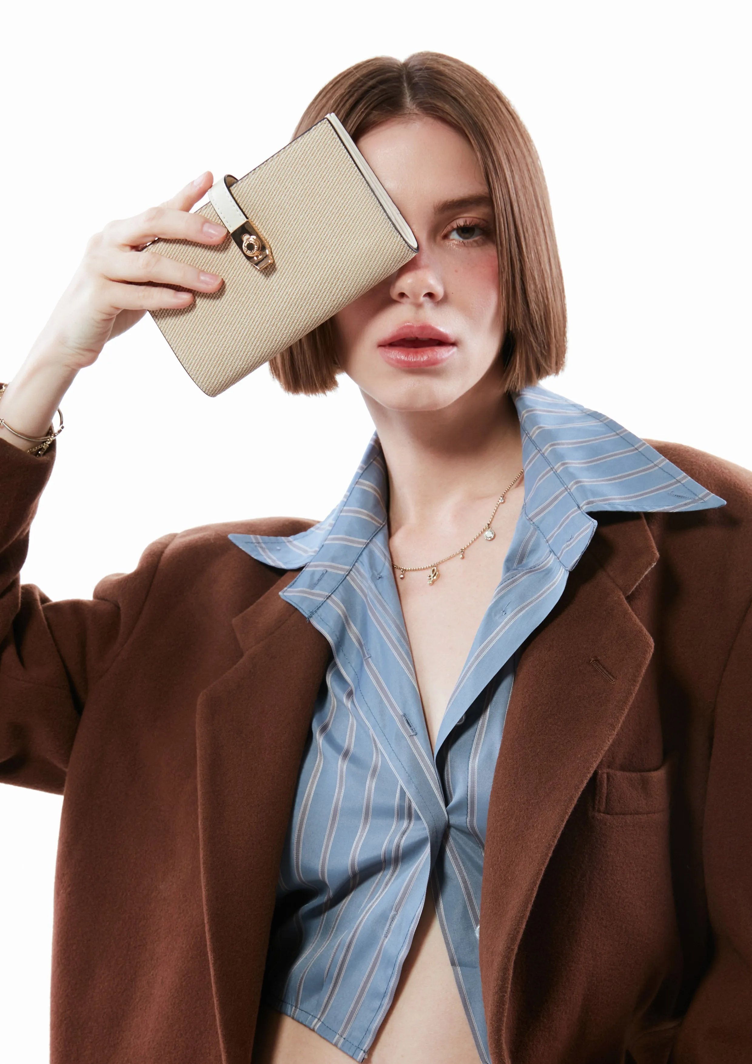 Raff Pocket Long Wallet - Ivory