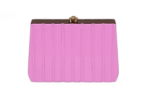 Ribbon Clutch Fondant Pink