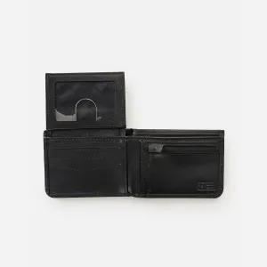 Rip Curl Mens Phaze Icon All Day Bi-Fold Card Noted Coin Wallet - Black