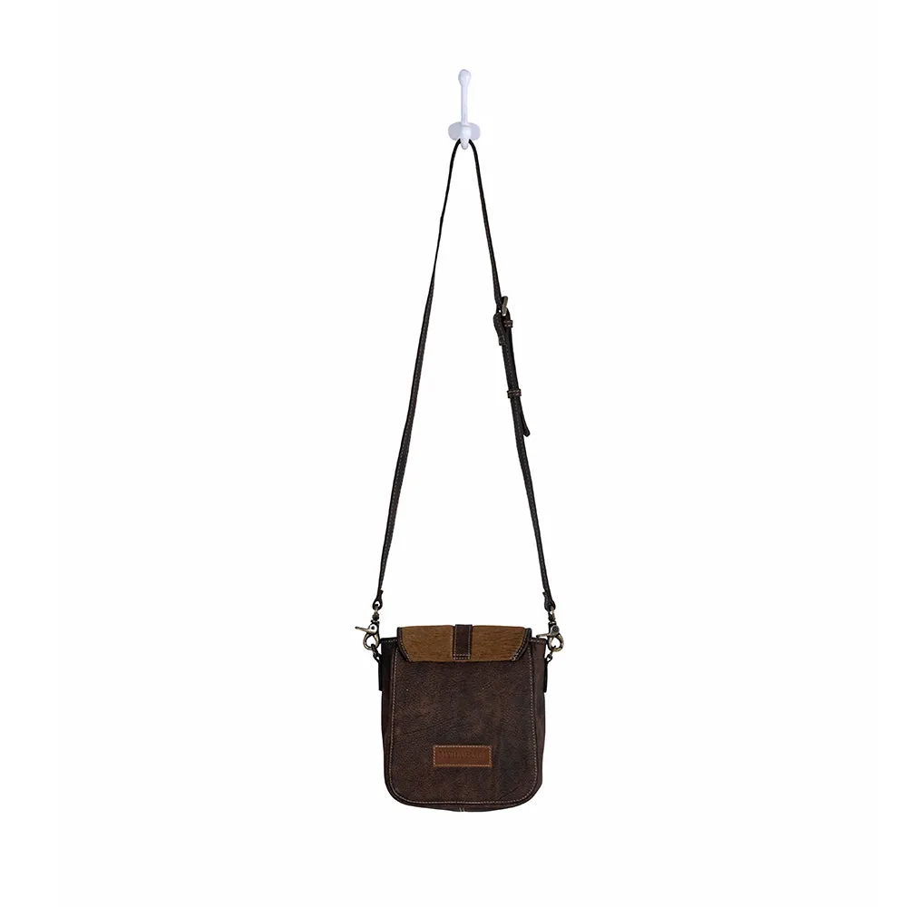 Santa Mesa Leather & Hairon Bag in Light Hair-on Hide