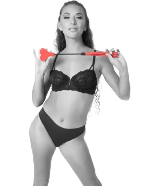 Sex & Mischief Amor Red Heart Crop and Flogger