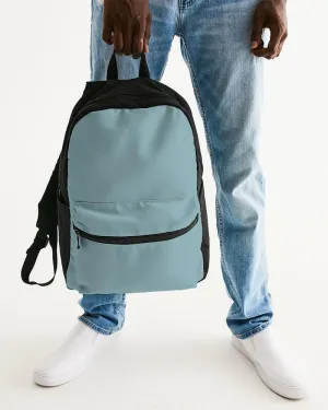 Shaded Pale Pastel Cyan Gray Canvas Backpack | C30M0Y8K30