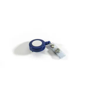 Small Blue Retractable Badge Reel Yo-Yo (Packs of 10)