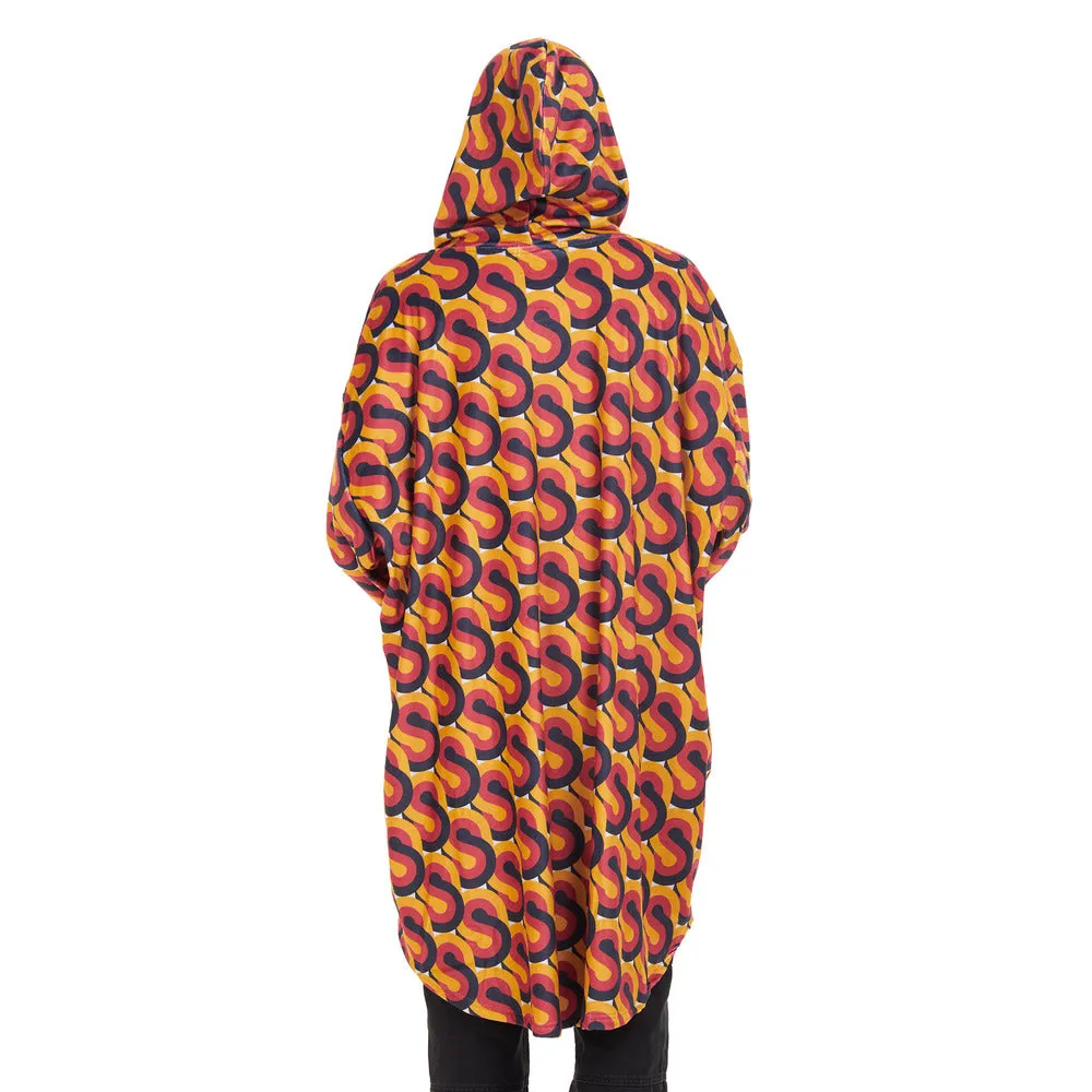 Snuggs Blanket Hoodie Red Geometric