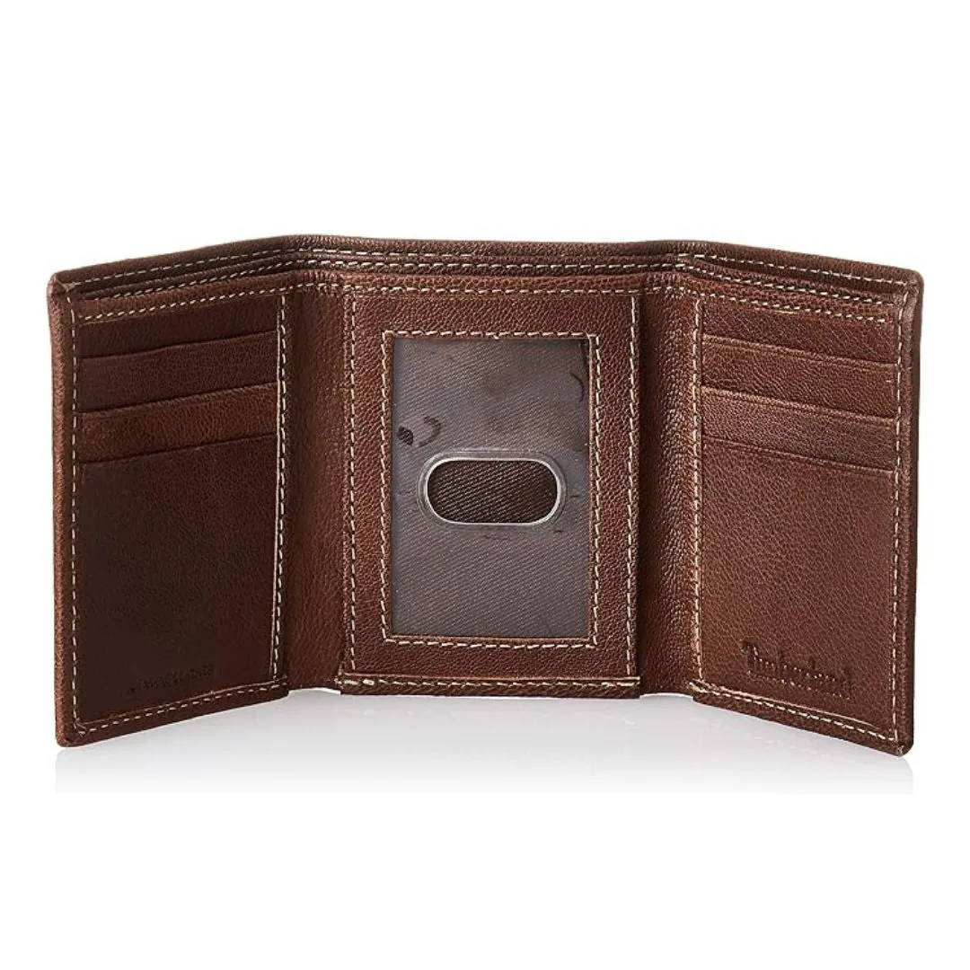 Timberland Leather Trifold Wallet Men - TAN
