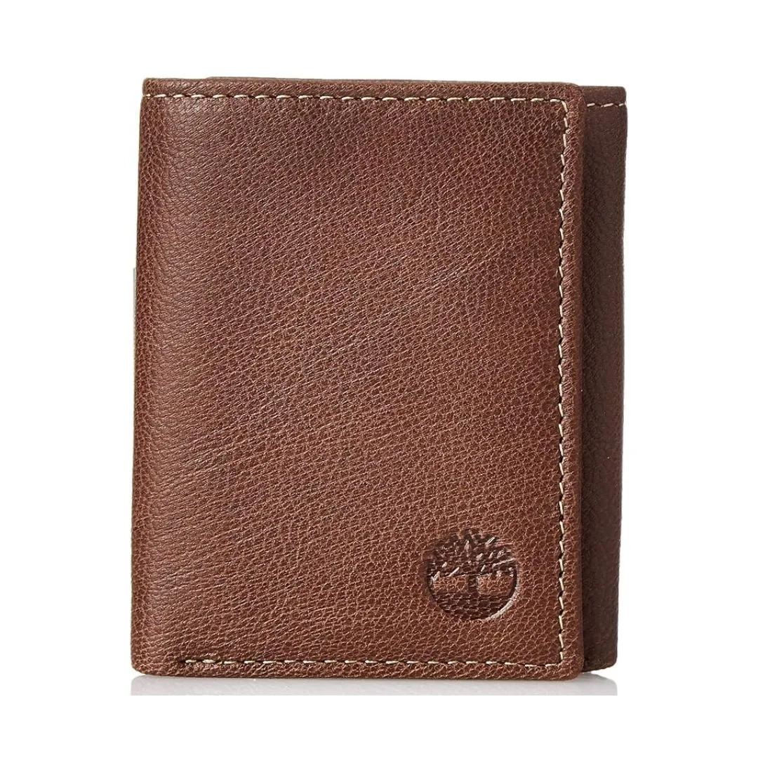Timberland Leather Trifold Wallet Men - TAN