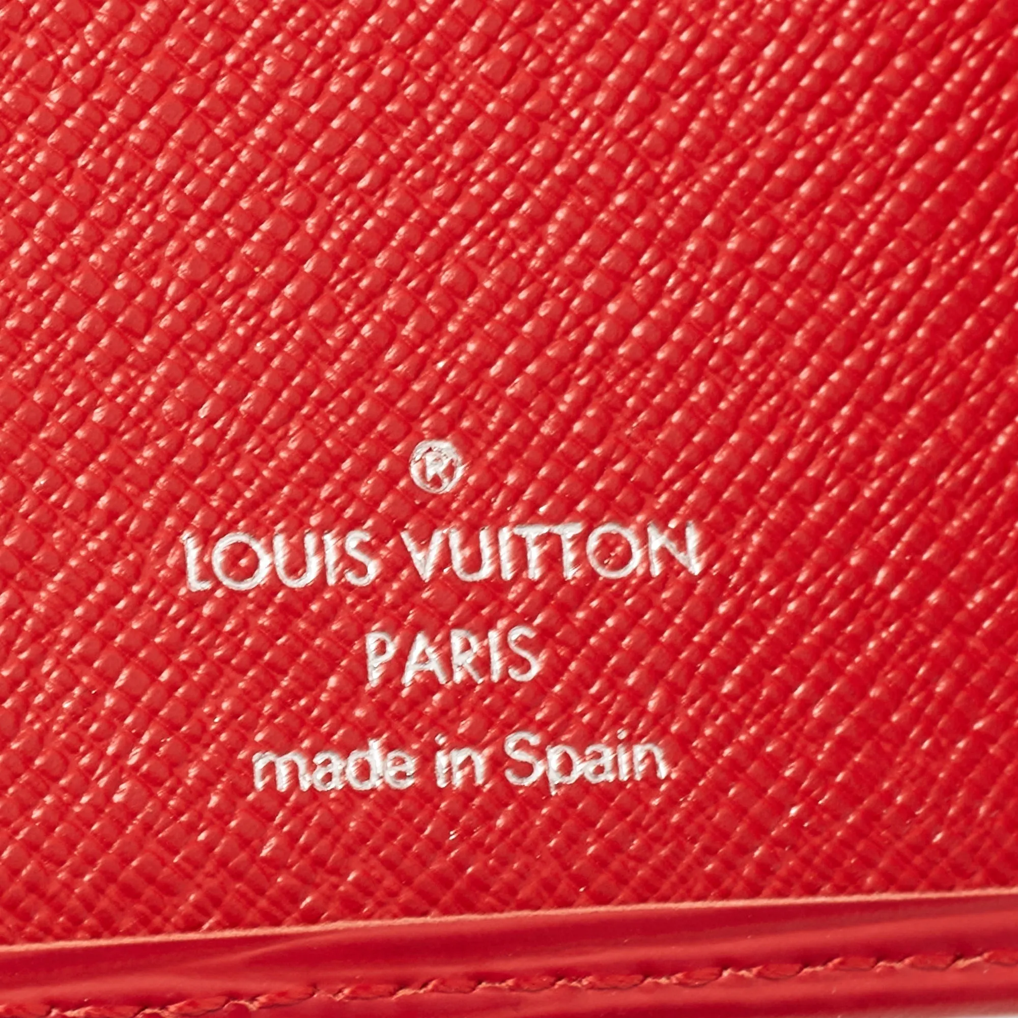 Trendy Inspired Louis Vuitton Red Epi Leather Pocket Organizer