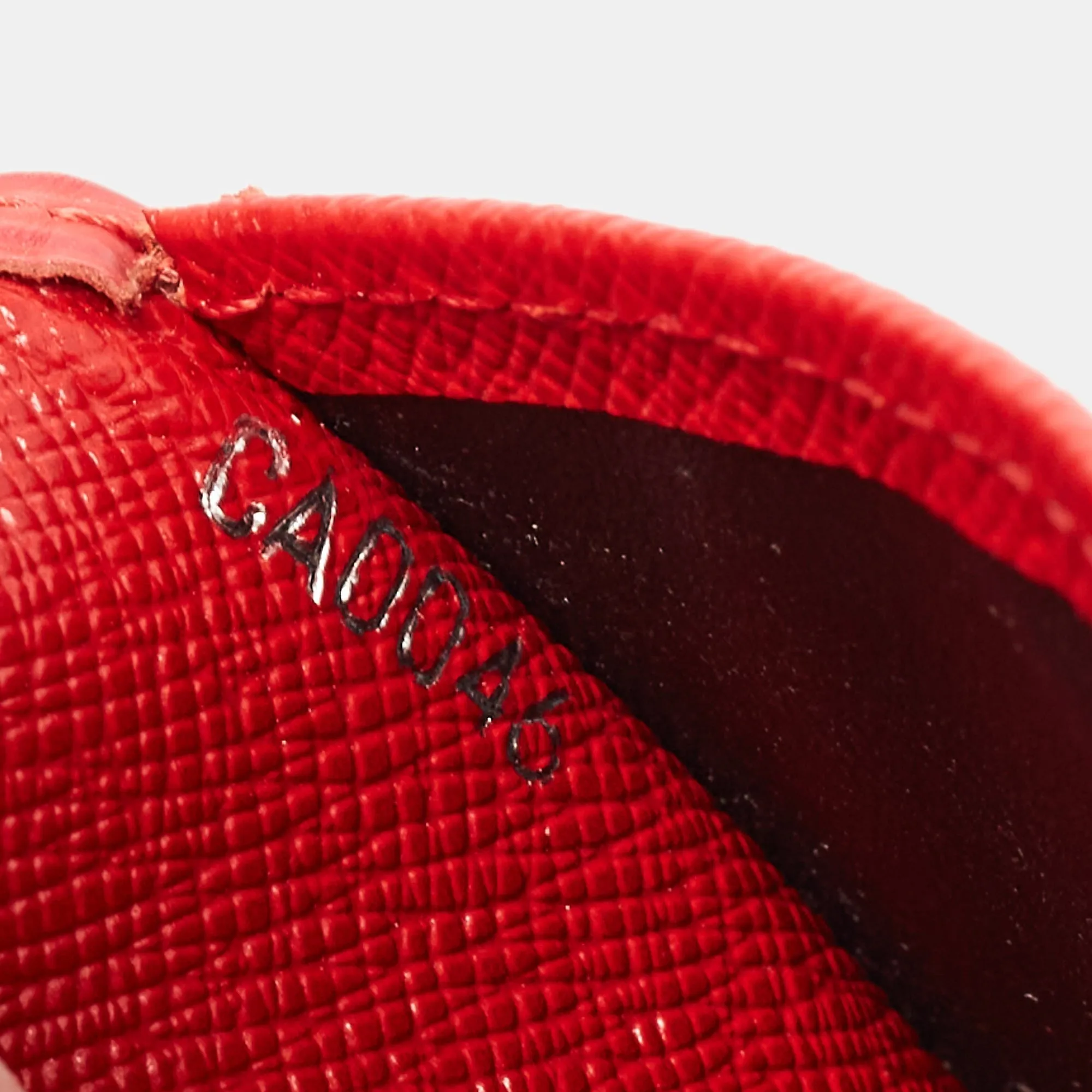 Trendy Inspired Louis Vuitton Red Epi Leather Pocket Organizer