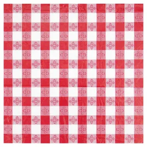 Winco TBCS-52R Table Cloth, 52" x 52", Square, Red