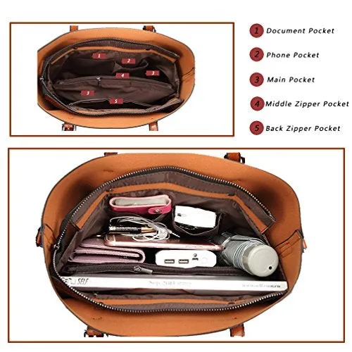 Women's Top Handle Large Satchel Handbags Shoulder Bag Tote Purse  (8 colors)