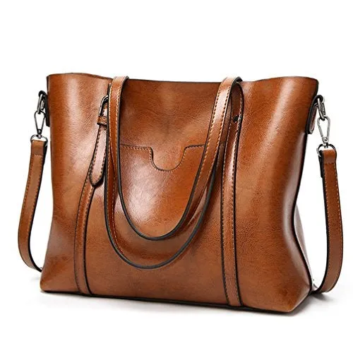 Women's Top Handle Large Satchel Handbags Shoulder Bag Tote Purse  (8 colors)