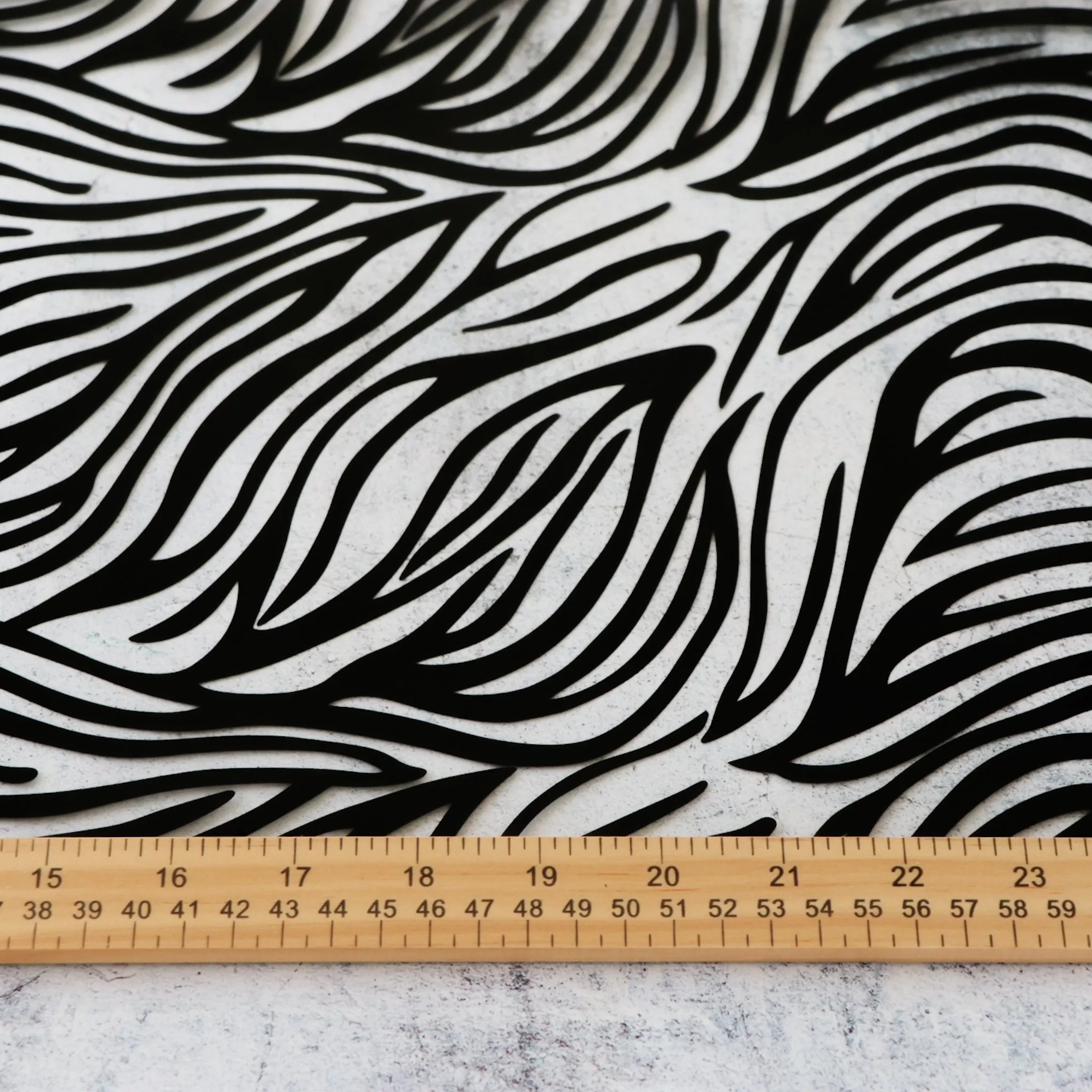 Zebra Print Clear TPU Vinyl